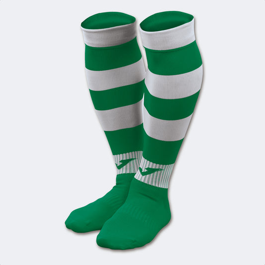 FOOTBALL SOCKS ZEBRA II GREEN-WHITE