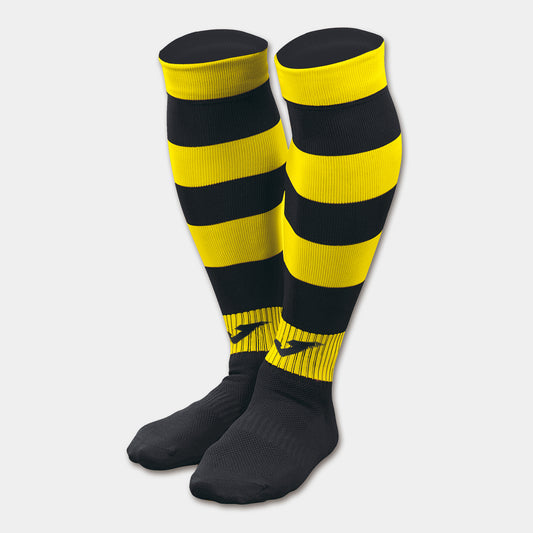 FOOTBALL SOCKS ZEBRA II BLACK-YELLOW