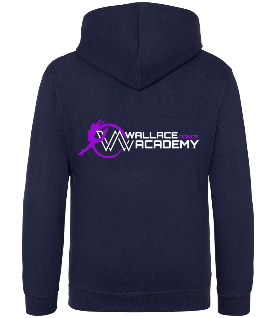 WDA Fitted Hoodie - Navy - Purple - Adult