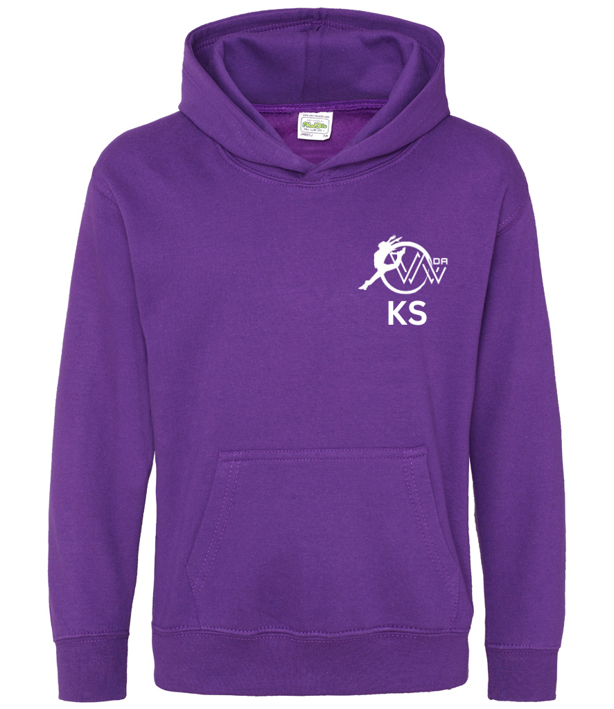 WDA Fitted Hoodie - Navy - Purple - Adult
