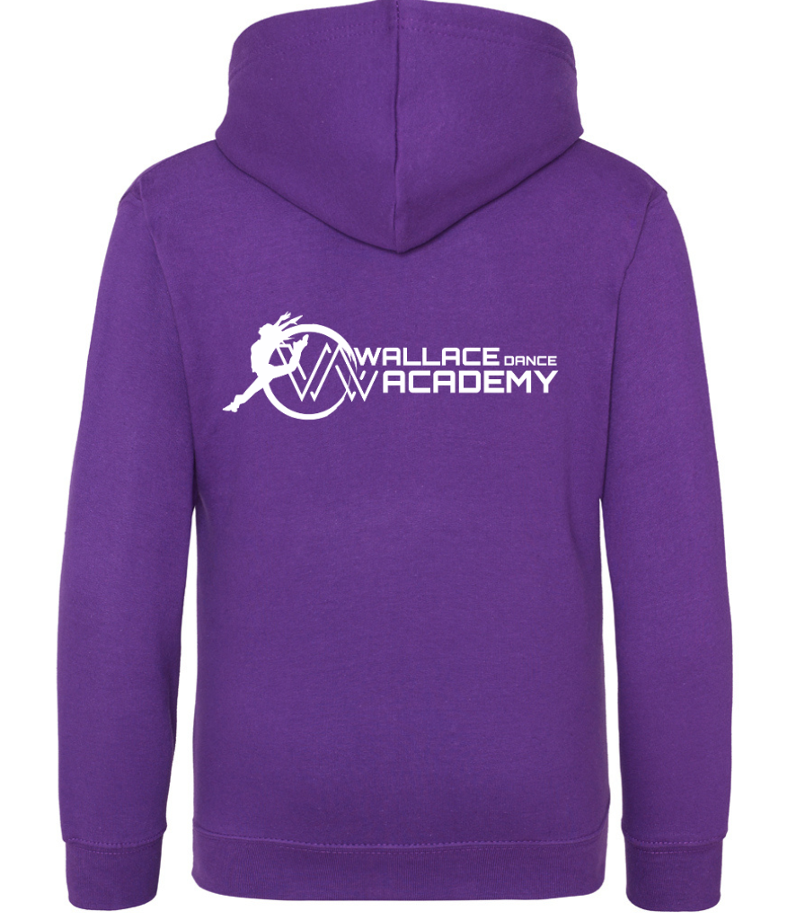 WDA Fitted Hoodie - Navy - Purple - Adult
