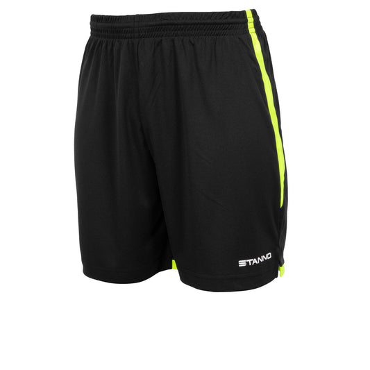 Stanno Focus II Shorts Black-Neon Yellow